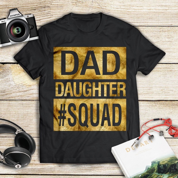 Dad Daughter Squad Family Matching T-Shirt - Picture 1 of 1